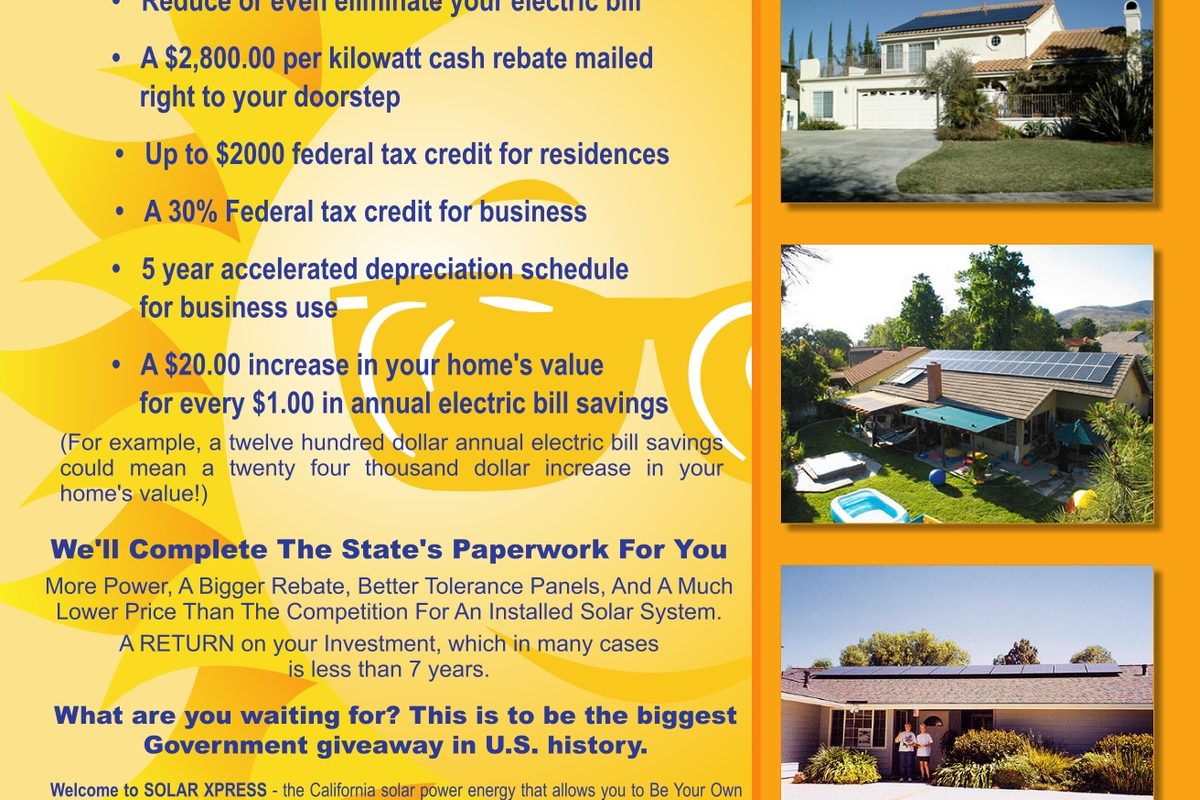 Solar energy flyer